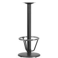 Flash Furniture XU-TR18-BAR-3CFR-GG 18'' Round Restaurant Table Base with 3'' Dia. Bar Height Column and Foot Ring 